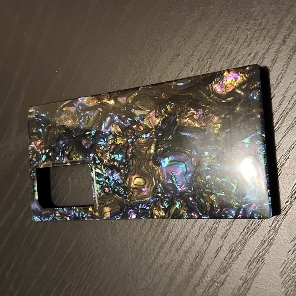S22 Ultra Flaunt Abalone Shell Square Case